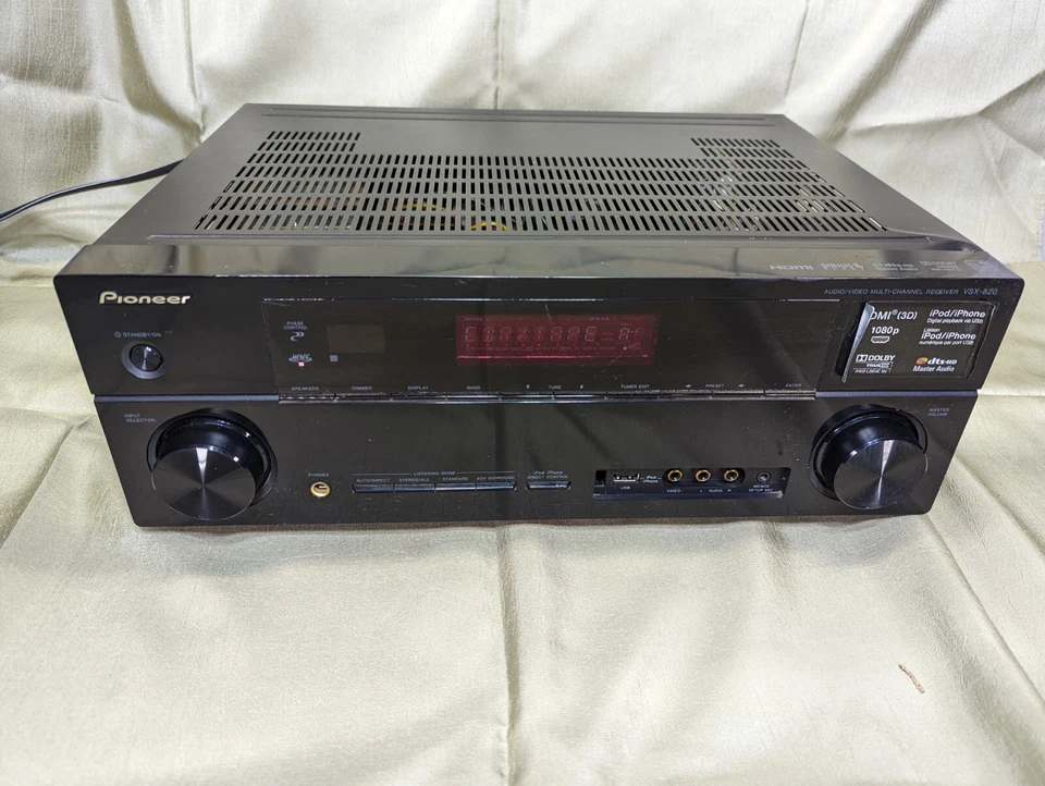 Pioneer VSX-820-K 5.1-Channel 1080P HDTV Home Theater AV Receiver - Image 4 of 4