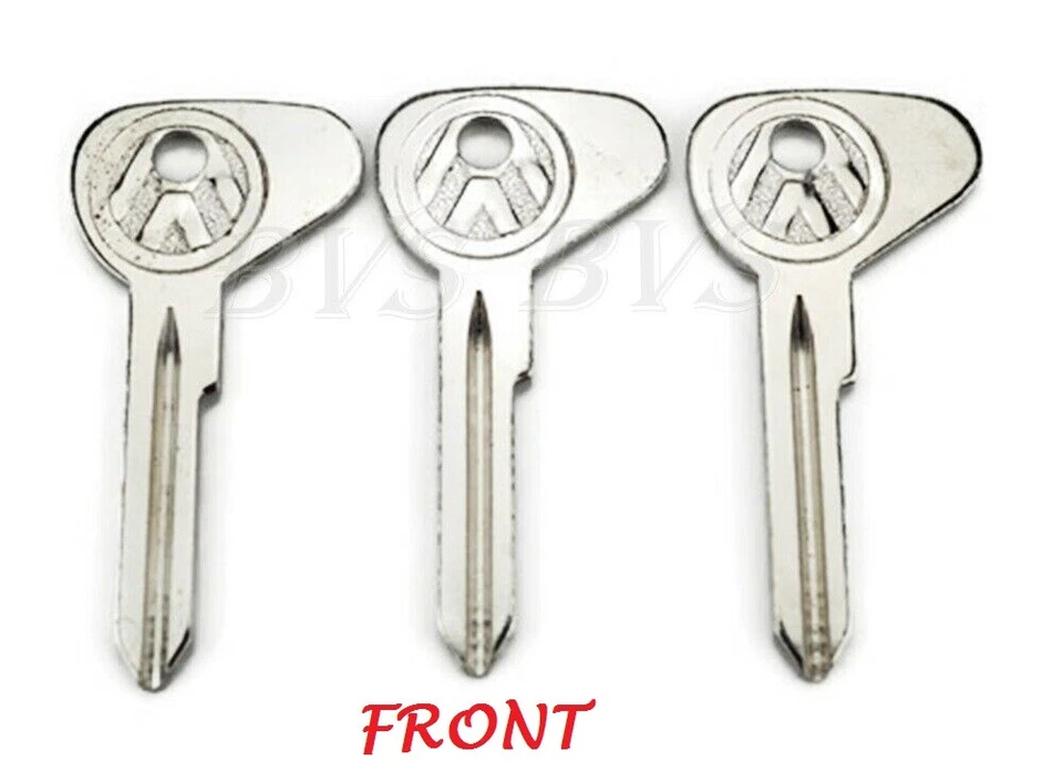 3x VW BLANK KEY Fit For VOLKSWAGEN BEETLE TYPE 3 SUPER KARMAN GHIA 1971 - 1979 - Imagem 4 de 4