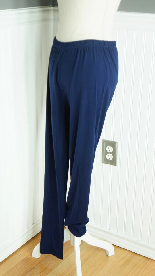 NOVA Legging Básica Lush Moda Plus Size Azul Marinho Tamanho Único 30" Costura Interna Nova Com Etiqueta - Imagem 4 de 4