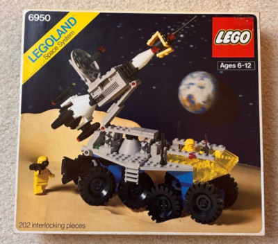 Vintage 1982 LEGO Classic Space Set 6950 - Mobile Rocket Transport