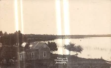 BEULAH Michigan RPPC postcard Benzie County Platte Lake Worden's Resort