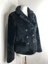 Bnwt Holland & Holland Short Shearling Jacket Uk 12 New Teddy Pea Coat Fur £1320