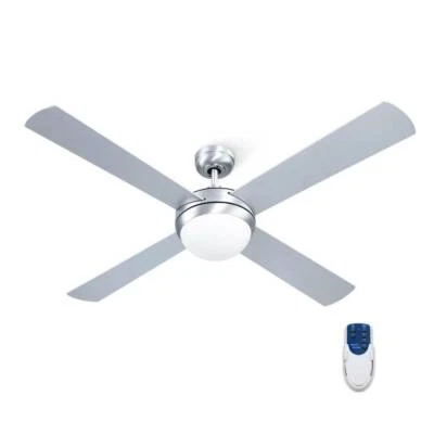 Devanti 52 Quot Ceiling Fan With Light Silver Ceiling