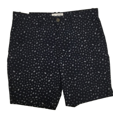 Pantaloncini Slim Original Penguin Ditsy Blu Navy Taglia 36 Nuovi Con Etichette