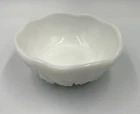Vintage Prescut White Milk Glass Trinket Small Dish