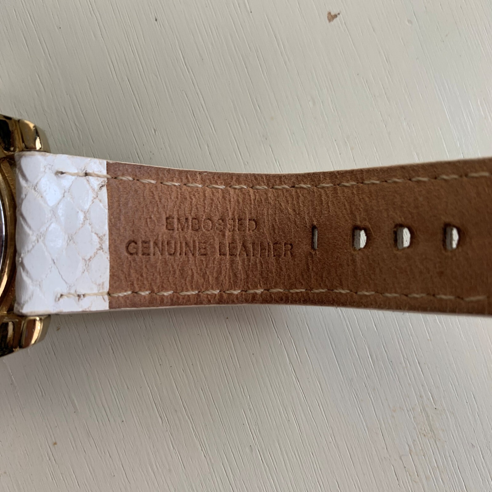 Michael Kors Watch White Python Snake Embossed Le… - image 6