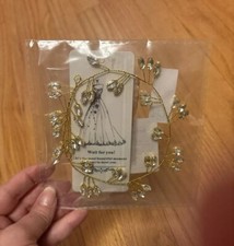 Bride Rhinestone Wedding Hair Vine Crystal Hair Piece Bridal 1 Gold Bridal