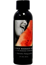 Earthly Body Edible Massage Oil 8oz - Watermelon