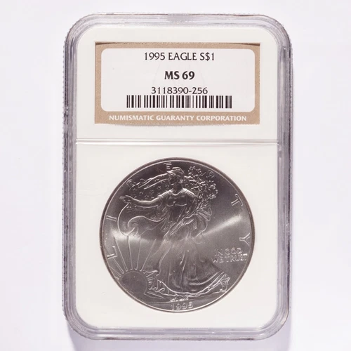 1995 Silver American Eagle Dollar NGC MS69