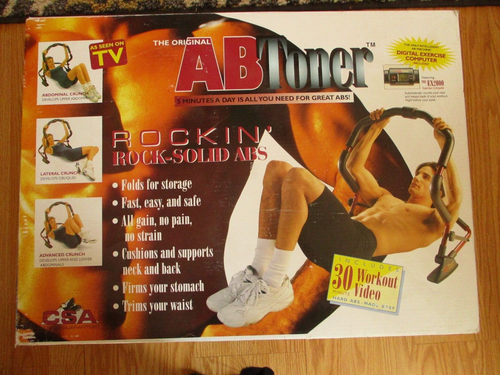 Ab Toner Rocker Roller Abdominal Crunch Workout Exercise With Digital ...