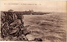 Old postcard Cap d'ANTIBES Le Pointe extreme du Cap (261842)