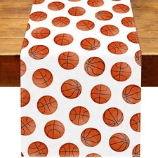 13x72 inch Basketball Table Runner for Senior Night 2025 Sports Party Decor