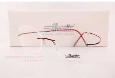 Silhouette Eyeglass Frames TMA Must Collection 5515 CT 3040 Wine SZ 53-17-140