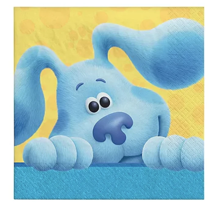 Juego de vajilla de fiesta de cumpleaños para niños BLUES TICKS ~ cubierta de mesa, platos, tazas y servilletas Foto 3 de 4