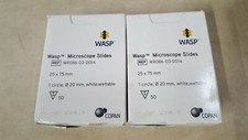 Lot of 2 Wasp Copan Microscope Slides - WR086-03-0014 - 25mm x 75mm - 50/Pack
