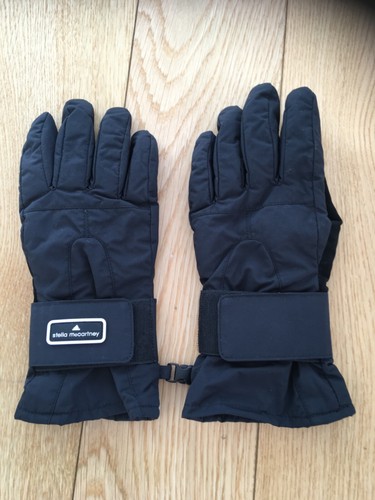 NEW Unisex Stella McCartney black padded Adidas ski/sports gloves size M (8.5)