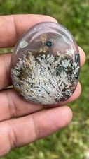 Natural Plume Agate Cabochon, Rare Agate Stone, Agate Gemstone.
