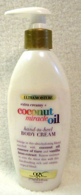 OGX ULTRA MOISTURE extra creamy + coconut miracle oil hand-to-heel BODY CREAM 