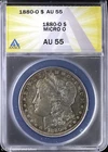 1880-O $1 Morgan Silver Dollar ANACS AU 55 | Toned Micro O