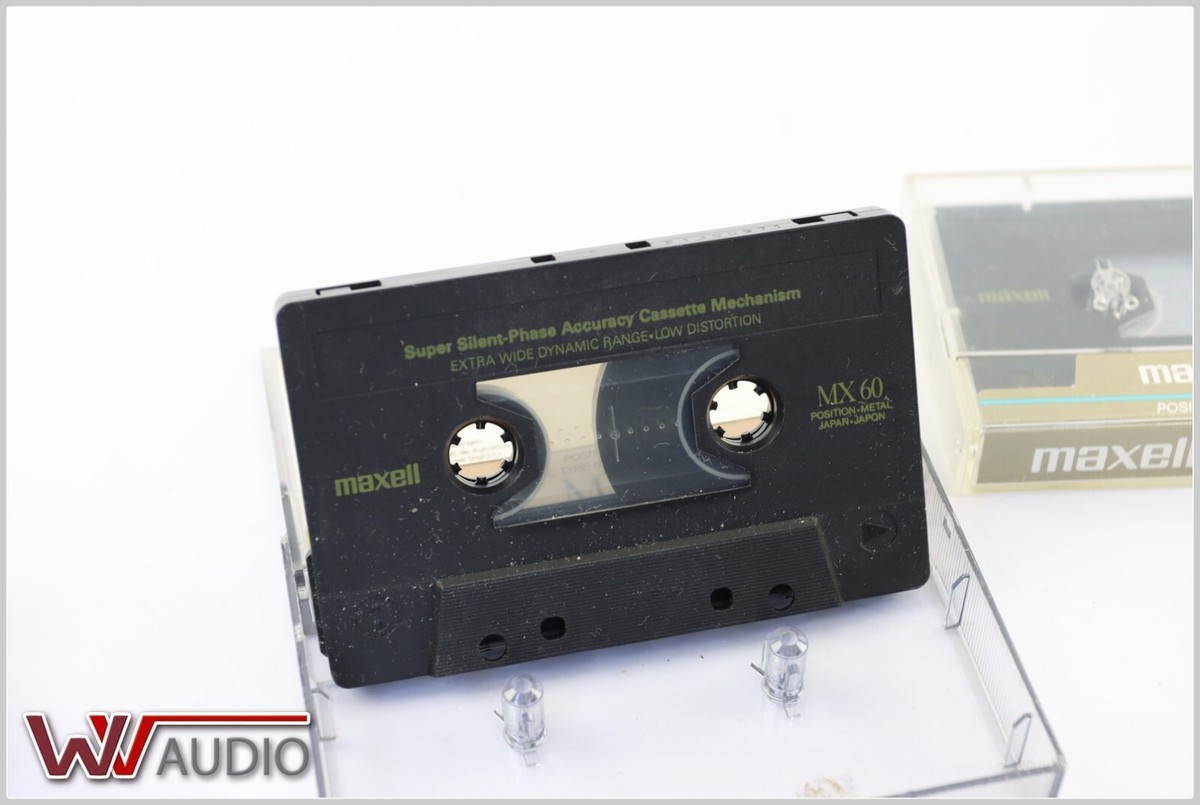 Maxell MX 60 MX90 Sony S90 Metal Tapes. Cassette Deck. For