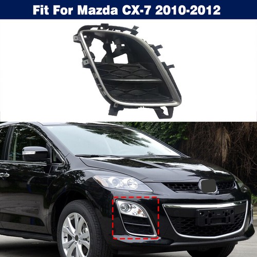 Right Front Bumper Grille Fog Light Cover Frame Bezel For Mazda CX-7 2010-2012 - Picture 7 of 8