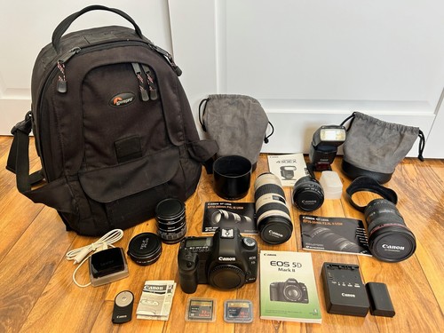 Canon EOS 5D Mark II | Pro Photo Bundle | Body + 3 Lenses + Flash + Backpack