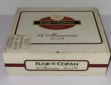 Flor De Copan Cigar Box 14 Monarchs Rare Empty Large 21 x 19 x 7 cm