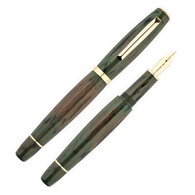 Scribo Feel Fountain Pen in Monte Cornero Ebonite, 18kt Fine Nib - NEW