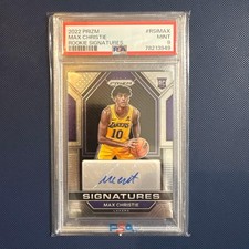 2022 Prizm Max Christie RC AUTO psa9