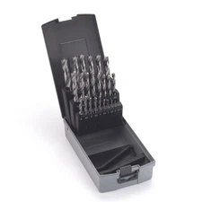 WOODRIVER 25 Piece Metric Brad Point Drill Bit Index Set