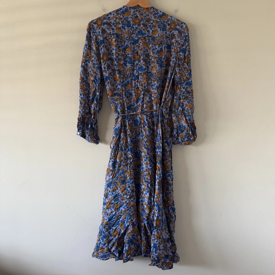 Lucky Brand Wrap Dress Size Large Floral Flowy Cottage Coquette Farm Feminine - Image 2 of 4