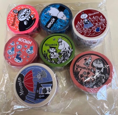 Moomin Masking Tape Set 7pcs Unused Japan Series Collection