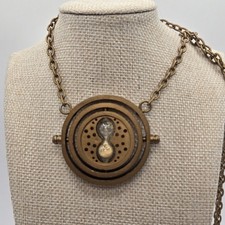 Harry Potter Time Turner Necklace Hermione Hourglass Pendant Gift Halloween