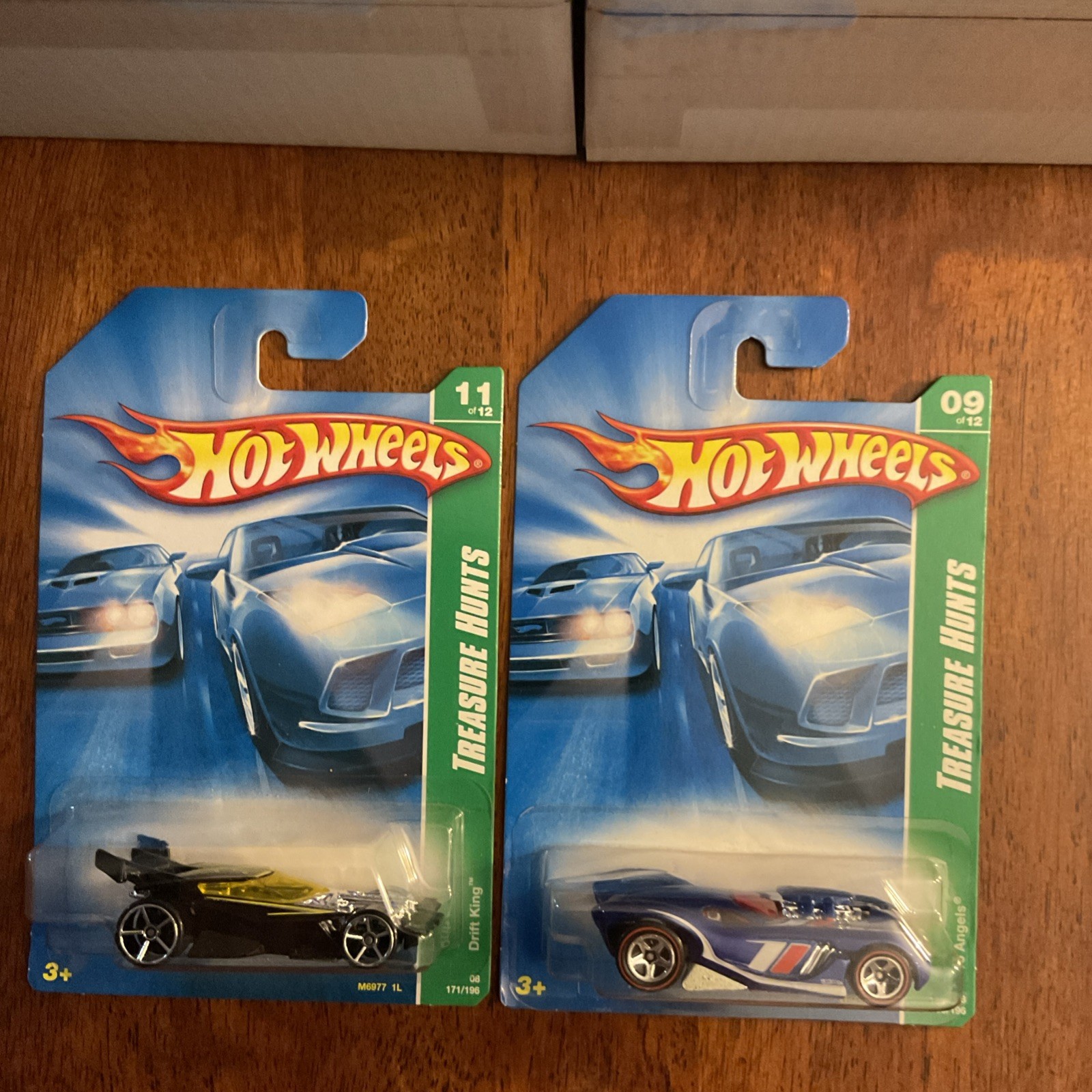 2008 Hot Wheels Treasure Hunt #171 Drift King, #169 16 Angels