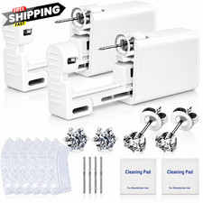Anzero Ear Piercing Kit Disposable Gun with 5mm, White