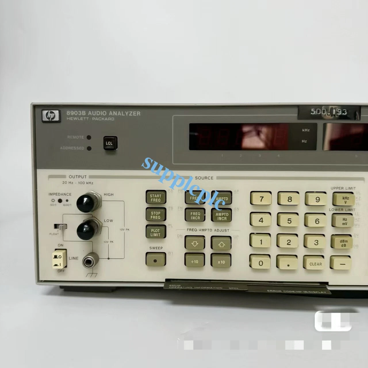 Agilent/ HP 8903B/ Hewlett packard 8903B Audio Analyzer TESTED by
