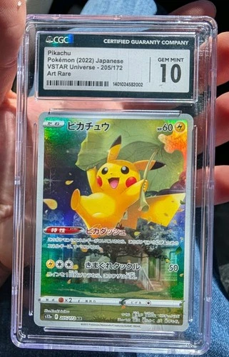 CGC 10 Pokemon Japanese Pikachu 205/172 s12a VSTAR Universe Art Rare Japanese