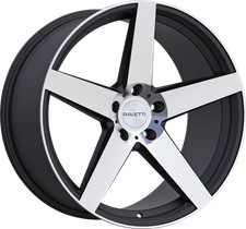 20x10 Satin Black Machined Ravetti M13 5x115 Wheels Set Of 4 20x10 Satin Black Machined Ravetti M13 5x115 Wheels Set Of 4