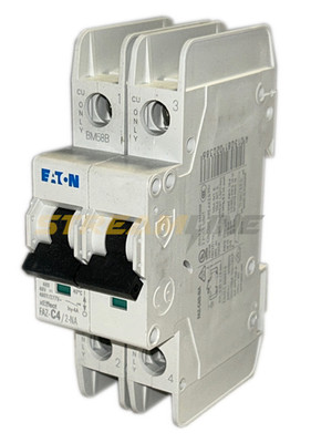 Eaton FAZ-C4/2-NA Supplementary Protector, 2-Pole, 4 Amp, 480Y/277Vac, C Curve