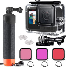60M/196FT Underwater Waterproof Protective Case for Go Pro Hero 13 Hero 12 Hero