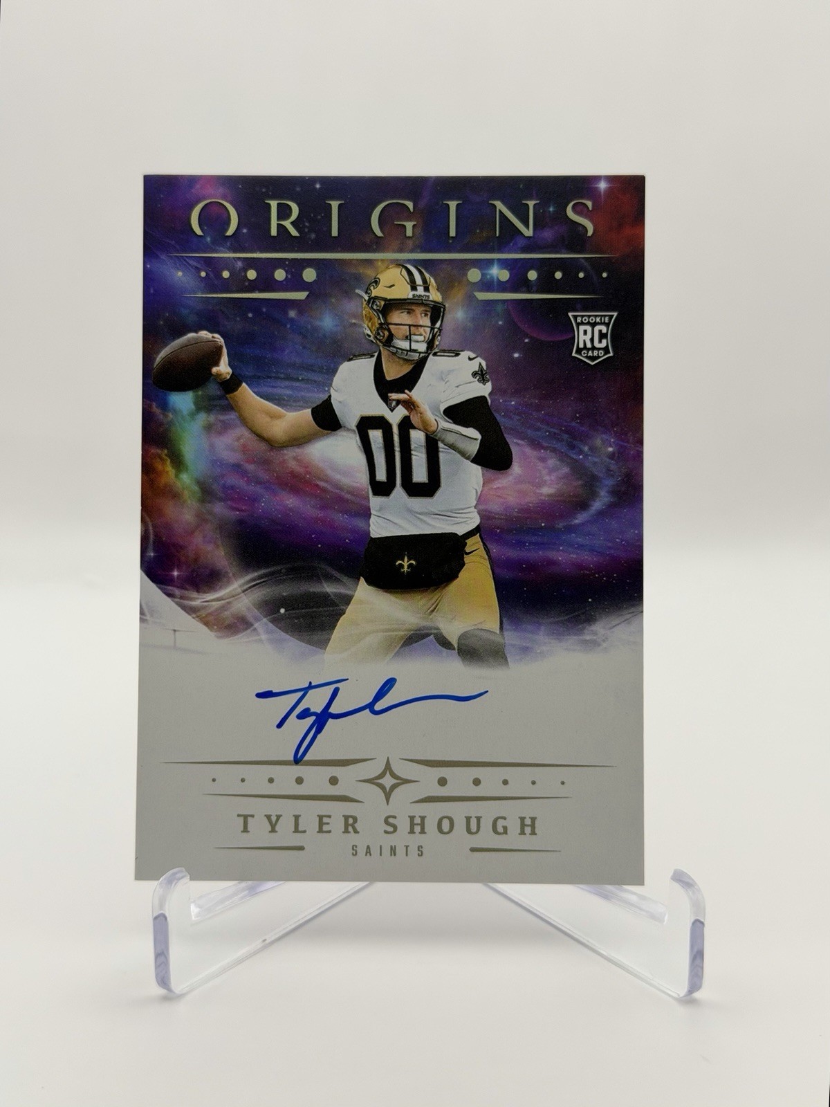 2025 Panini Origins Tyler Shough Rookie Autograph New Orleans Saints #RA-TSH SP