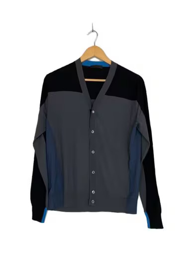 PRADA/Lightweight Cardigan/Size 46/Wool/Black/UMC143