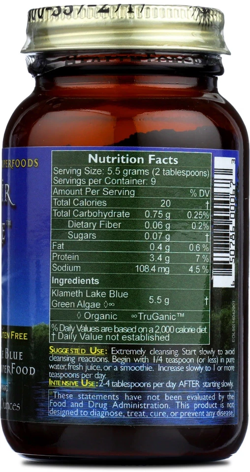 Suplemento de algas verdes azuis PREMIUM ✨ Mistura de pó vegano cru sem glúten superalimento - Imagem 2 de 2