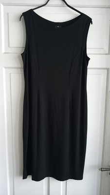 Eva Kyburz luxury dress shift dress the little black lot of stretch 38 40