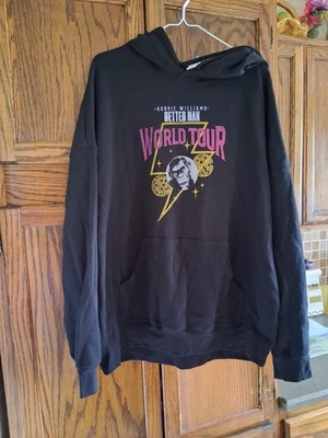 Rare Robbie Williams BETTER MAN 2024 Film Official Promo Swag Hoodie L Black New