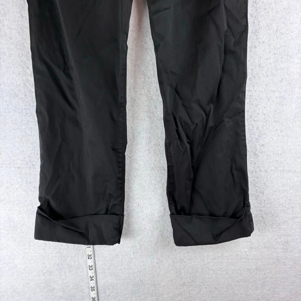 Pantalones de algodón negros de moda de lujo color puro botones de moneda de cobre carrera gótica W 26 Foto 2 de 4