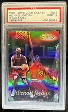 1998-99 Topps Michael Jordan Gold Label Black #GL1 Bulls PSA 9