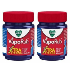 2x Vicks VapoRub Xtra Strong 50ml Balm Cold Cough Congestion Relief Vaporizing