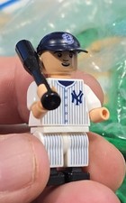 Mini Baseball Action Figure With Interlocking Plastic Base
