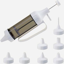 KAISER Einhand Garnier Spritze mit 7 Tüllen Set Torten Dekorieren Churros Maker